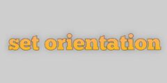 تطبيق Set Orientation لقلب الشاشة